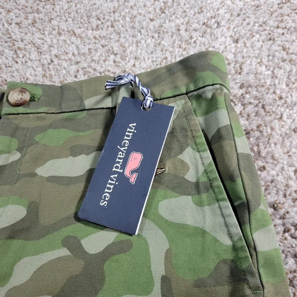 Vineyard Vines Shorts Boys 16 Camo Breaker Chino Preppy Tags